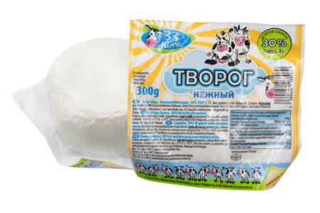 33 Коровы Творог 30% 300g круглый