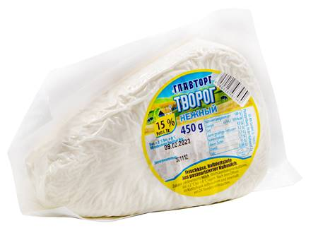 Главторг Творог 15% 450g треугольный
