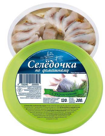 Селедочка по-домашнему с укропом 200 г