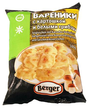 Вареники с Картошкой и бел. грибами 500 г